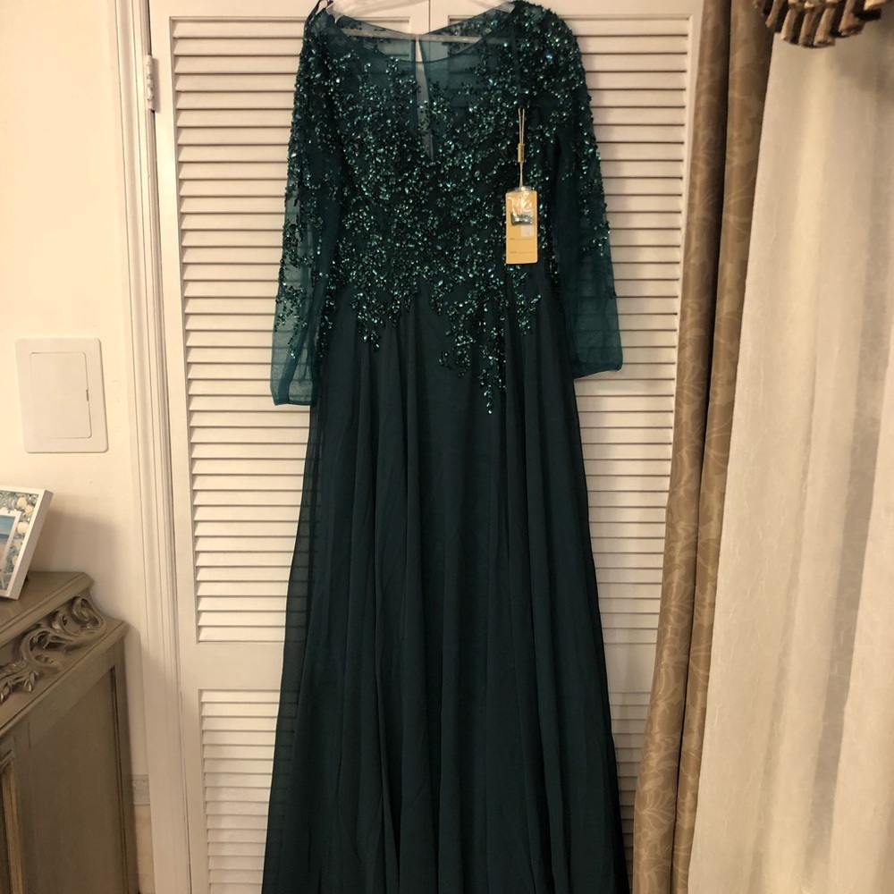 Emerald green dress